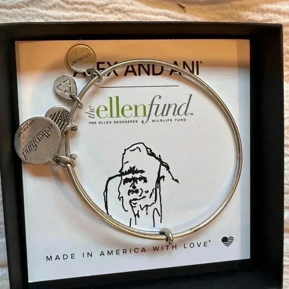 NIB - Alex and Ani - Ellen Degenerous Elephant fund bracelet. - Picture 2 of 4